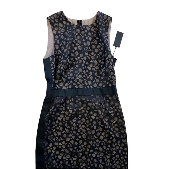 NWT Vera Wang Collection Black Cocktail Coastal Sleeves Dress Size 8 - Picture 5 of 9